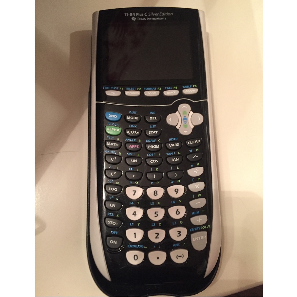 TI-84 Plus C Silver Edition Graphing Calculator
